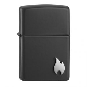 ZIPPO - SILVER FLAME EMBLEM SMALL