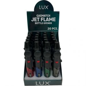 LUX - GASMATCH JET FLAME LIGHTER /W BOTTLE OPENER