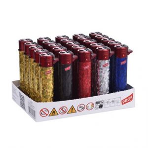 PROF - RED SHINY DOTS LIGHTERS -