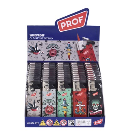 PROF - OLD STYLE TATTOO SLIDECAP LIGHTER -