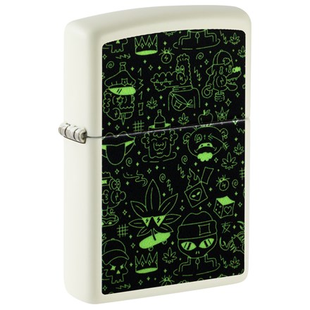 ZIPPO - DOODLE CANNABIS DESIGN