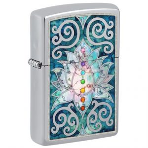 ZIPPO - LOTUS FLOWER DESIGN