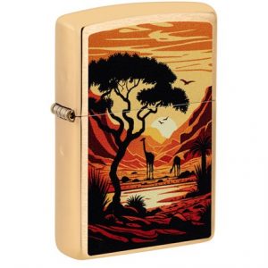 ZIPPO - GIRAFFES DESIGN