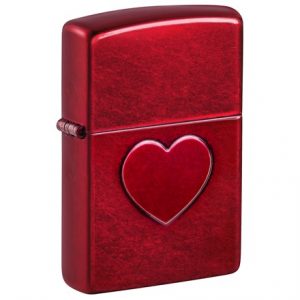 ZIPPO - STAMPED HEART DESIGN