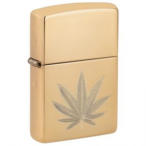 ZIPPO - CANNABIS LEAF DESIGN