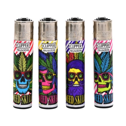 CLIPPER PRINTED FLINT - WEED SKULLS -