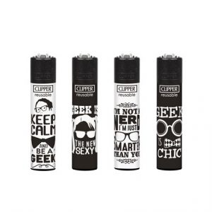 CLIPPER PRINTED FLINT - NERD SENTENCES -