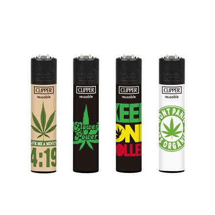 CLIPPER PRINTED FLINT - WEED PHRASES -