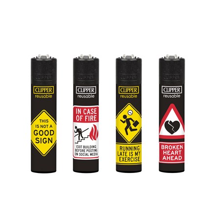 CLIPPER PRINTED FLINT - FUNNY SIGNS -