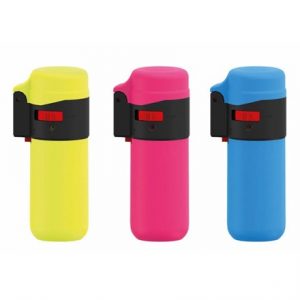 ZENGA - RUBBER WINDPROOF LIGHTER NEON COLOURS