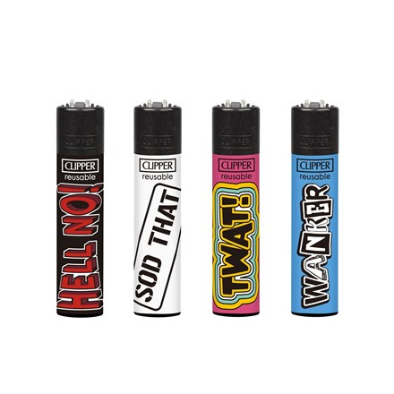 CLIPPER PRINTED FLINT - NAUGHTY WORDS 3 -