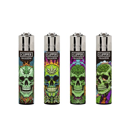 CLIPPER PRINTED FLINT - WEED SKULL -