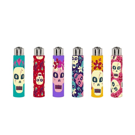 CLIPPER COVER LIGHTER - SPRING SKULLS -