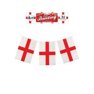 ST GEORGE FLAG BUNTING 4M (11 FLAGS)