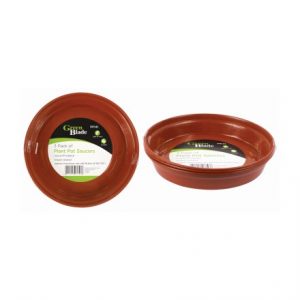 GREEN BLADE -  OF PLANT POT SAUCERS - 16CM