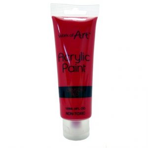 WORK OF ART - RED ACRYLIC PAINT - 120ML