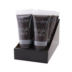 WORK OF ART - BROWN ACRYLIC PAINT - 120ML