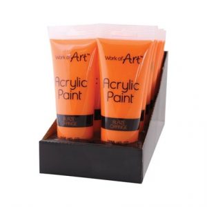 WORK OF ART - ORANGE ACRYLIC PAINT - 120ML