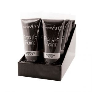 WORK OF ART - BLACK ACRYLIC PAINT - 120ML