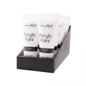 WORK OF ART - WHITE ACRYLIC PAINT - 120ML