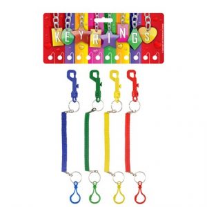 SPIRAL KEYRING WITH HOOK