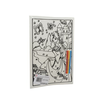 MEDIUM COLOURING BOARD - PRINCESS CASTLE