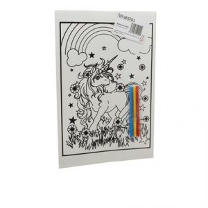 MEDIUM COLOURING BOARD - RAINBOW UNICORN