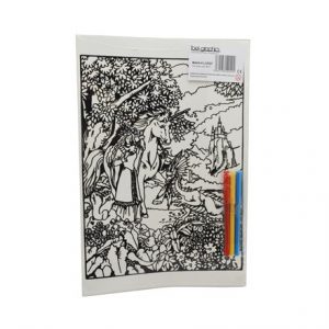 MEDIUM COLOURING BOARD - FANTASY UNICORN