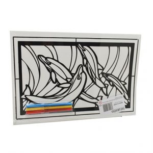 MEDIUM COLOURING BOARD - DOLPHINS