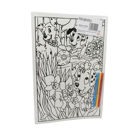 MEDIUM COLOURING BOARD - DALMATIONS
