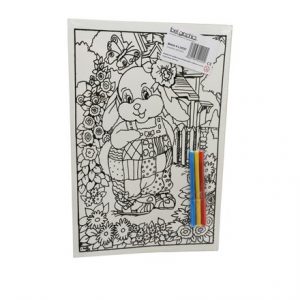 MEDIUM COLOURING BOARD - LAUGHING RABBIT