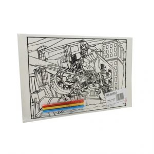 MEDIUM COLOURING BOARD - ROCKET BIKE