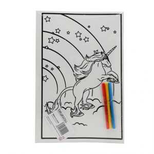 MEDIUM COLOURING BOARD - UNICORN JUMP