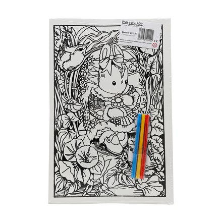 MEDIUM COLOURING BOARD - LITTLE RABBIT