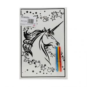 MEDIUM COLOURING BOARD - UNICORN HEART