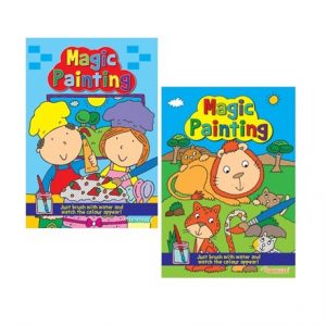 SQUIGGLE - A4 MAGIC PAINTING BOOK - 2ASST