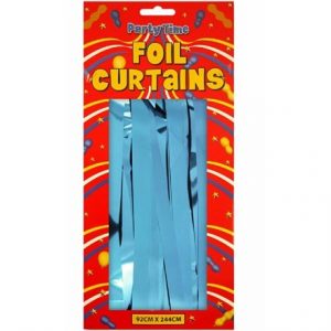 FOIL DOOR CURTAIN BABY BLUE