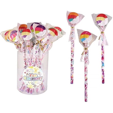 UNICORN PENCIL WITH ERASER TOP -