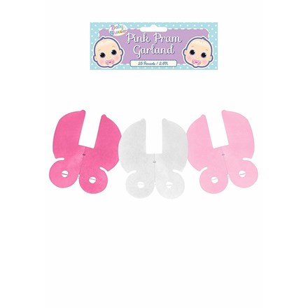 2.6M PINK PRAM GARLAND