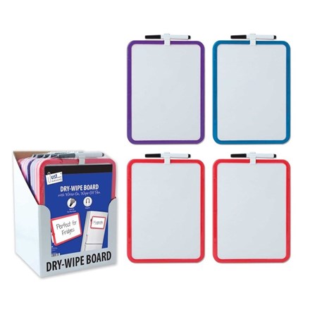 JUST STATIONERY - MAGNETIC DRY WIPE BOARD - A4