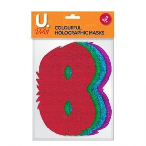 HOLOGRAPHIC MASK COLOURFUL -