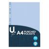 U FILE - A4 PUNCHED POCKETS -