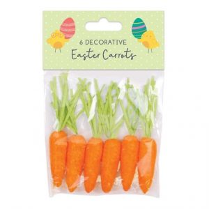 6 EASTER CARROT DECORATIONS
