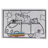 MEDIUM COLOURING BOARD - PIGS CAR