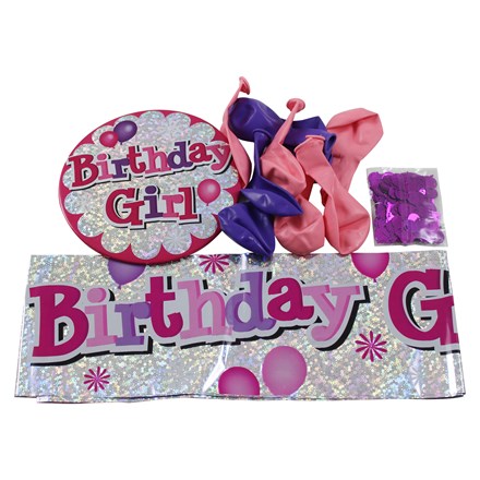 GIRL BIRTHDAY PARTY PACK