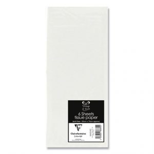 WRAP & ROLL 6 SHEETS WHITE TISSUE PAPER