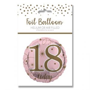 AGE 18 PINK FOIL BALLOON 18"/45.7CM