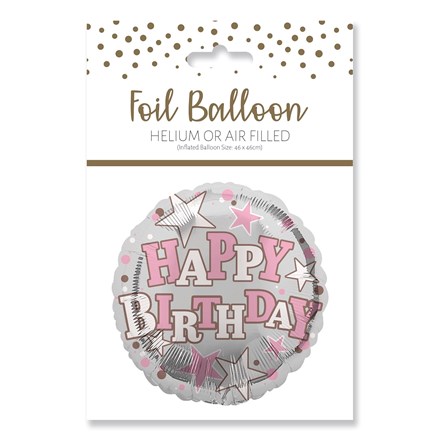 HAPPY BIRTHDAY FEMALE FOIL BALLOON 18"/45.7CM