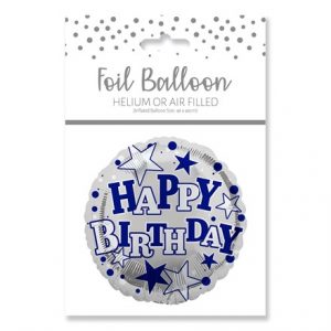 HAPPY BIRTHDAY MALE FOIL BALLOON 18"/45.7CM
