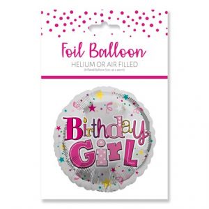 BRITHDAY GIRL FOIL BALLOON 18"/45.7CM
